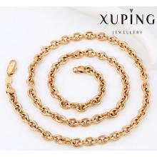 42925 Fashion Charm Sample 18k Gold-Plated Alloy Copper Imitation Jewelry Chain Necklace